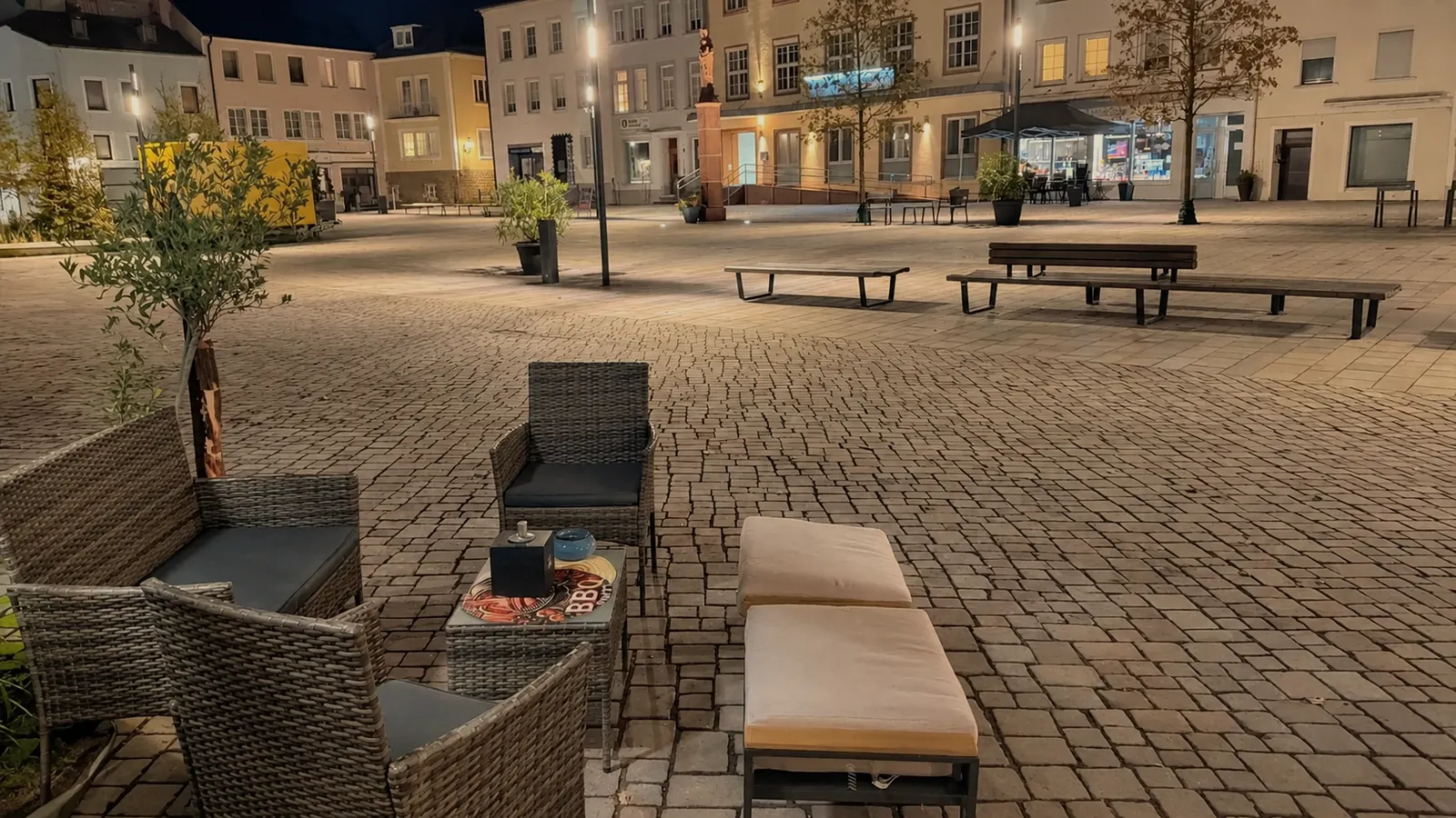 Abends auf dem Marktplatz