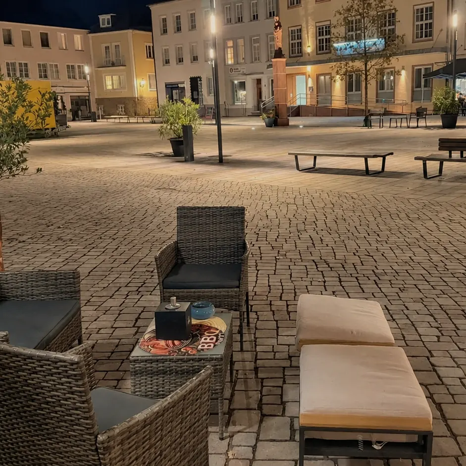 Abends auf dem Marktplatz
